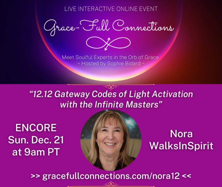 HEADS UP: "12.12 Codes of Light Activation" Amplifying Encore on 21.12 1️⃣2️⃣Nora WalksInSpirit