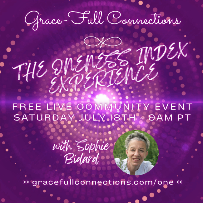 IT'S TODAY: "The Oneness Index Experience" 1️⃣ FREE, LIVE Community Event