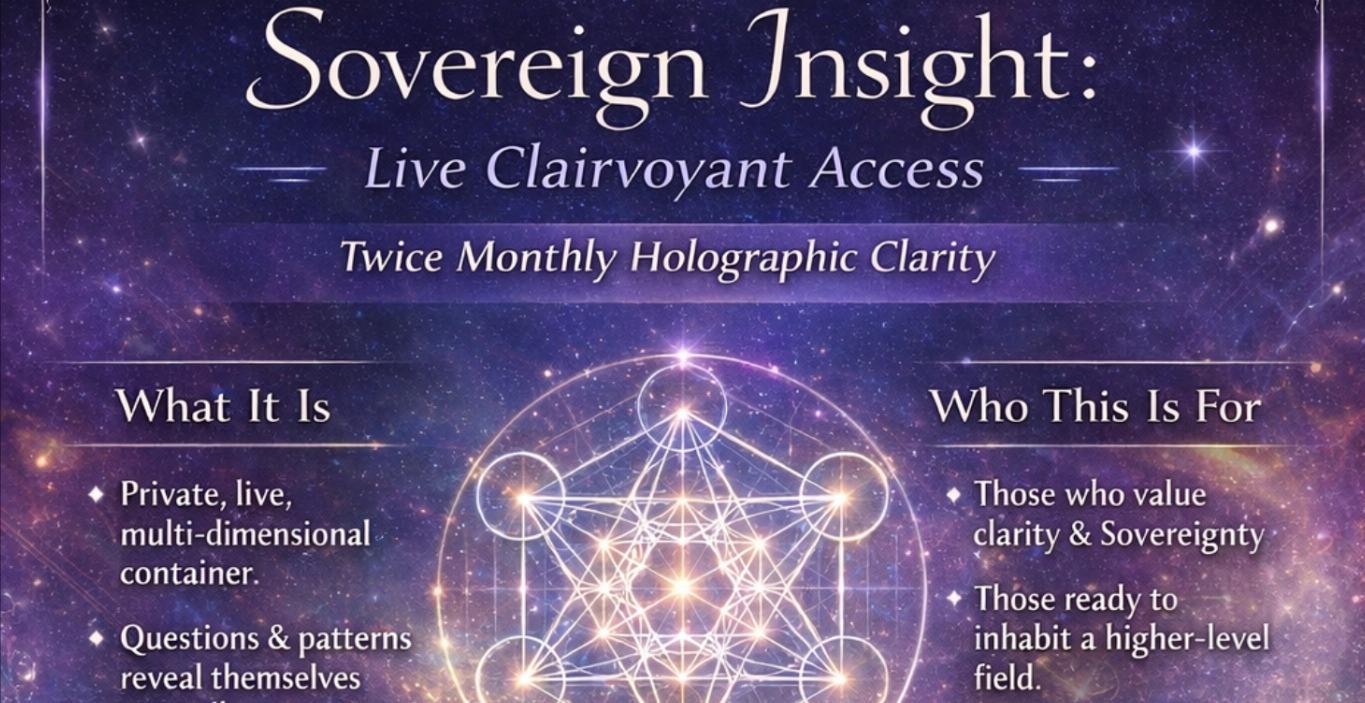 SOVEREIGN INSIGHT ~ INTUITIVE READING SESSIONS