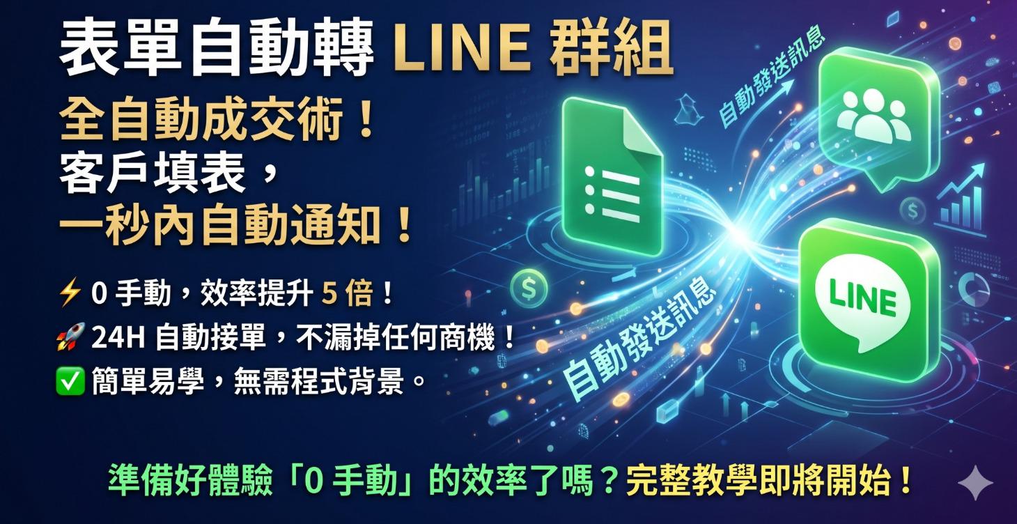 Google 表單自動轉Line 群組教學