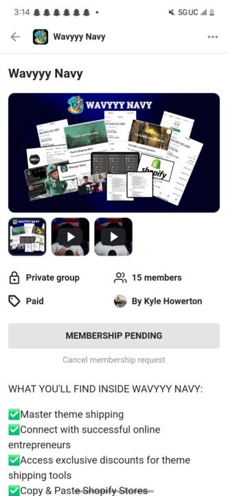 I'm waiting to be approved 