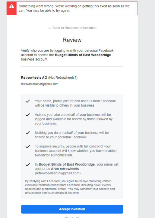 Very impt for me now -- META ADS - client ad acc access issue
