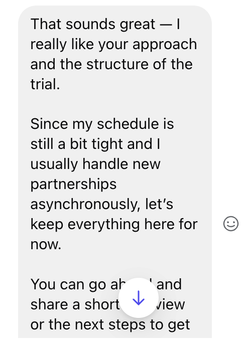 Booking calls with interested people