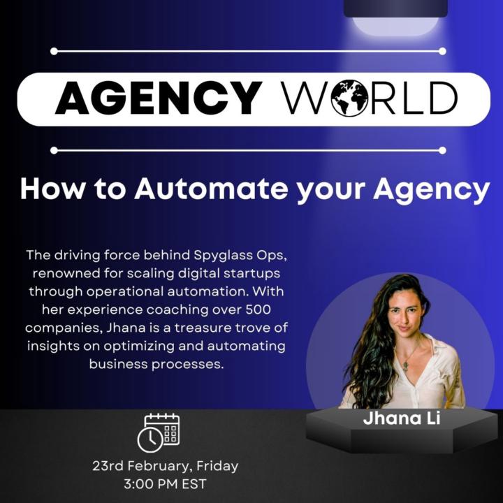 Today's Masterclass - How to Automate your Agency!