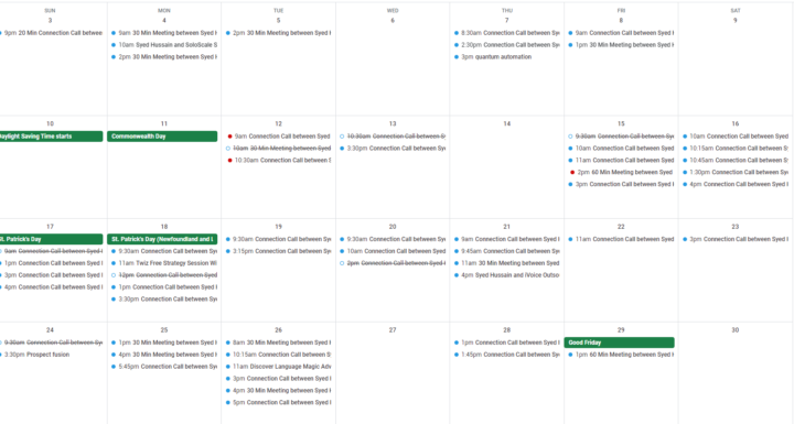Harsh Truth: Booking over 70 meetings in just the past 2 months...