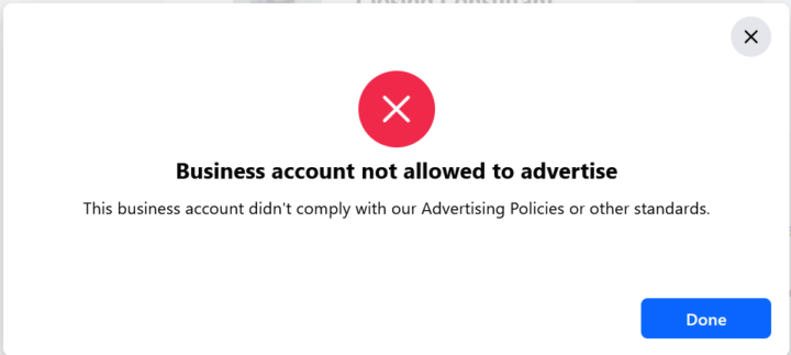 Facebook & IG Linking Problem
