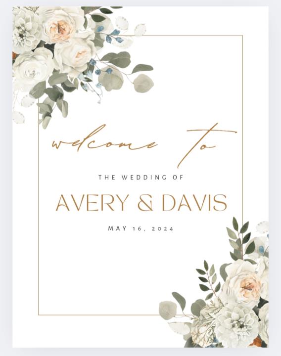 Wedding Welcome Sign Hack