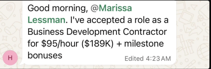 Holly, Director of Business Operations, landed a $189K role!