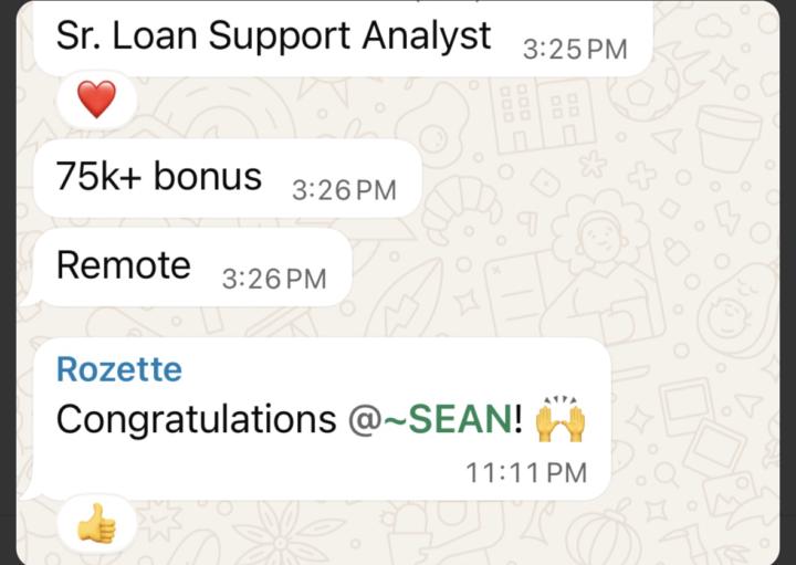 Sean landed a Senior Analyst role at PNC Bank!