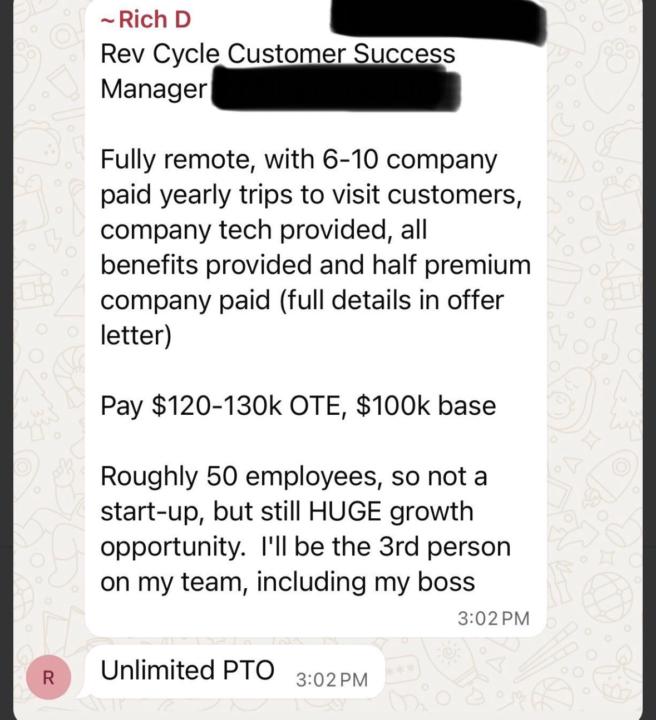 Rich DeSilva, Customer Success Manager, lands $130k OTE!