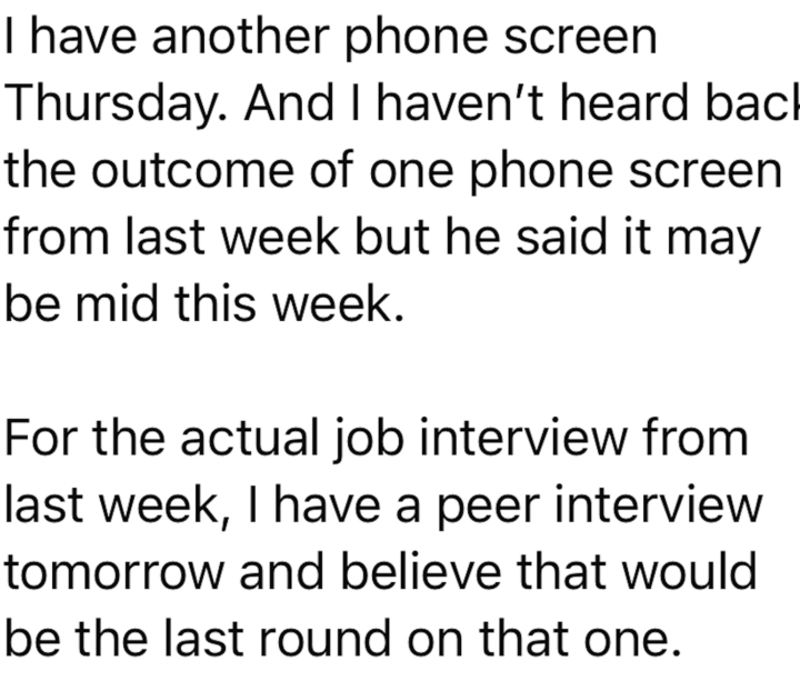 Meredith, Program Manager, adding more interviews to her schedule!