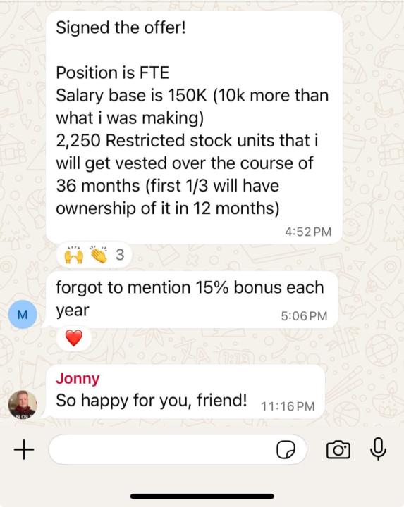 $150k+ Offer in 26 Days