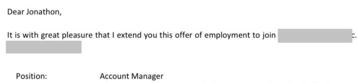 Jonathon, Account Manager, landing a $75k role alongside a $45k bonus plan!