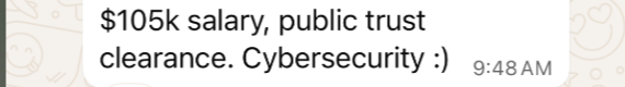 Seth, Cybersecurity Analyst, landed a $105K role!
