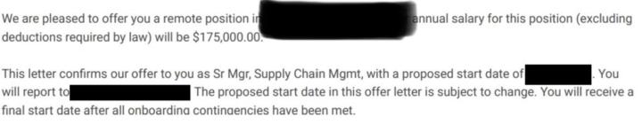 Lemboye, Sr Supply Chain Manager, lands $175k role! 