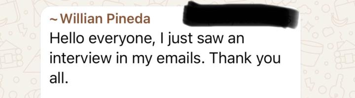 Willian Pineda, Account Manager, landing some great interviews!