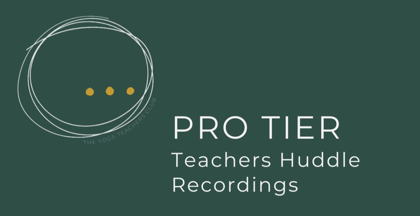 Annual Teachers Huddle Recordings