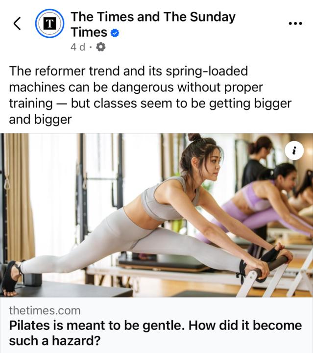 Pilates a hazard