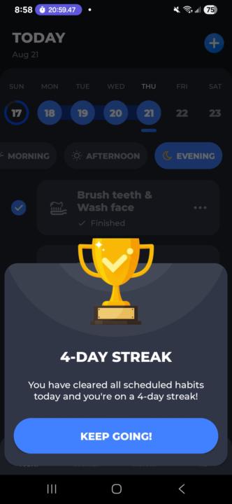 4 Day streak!