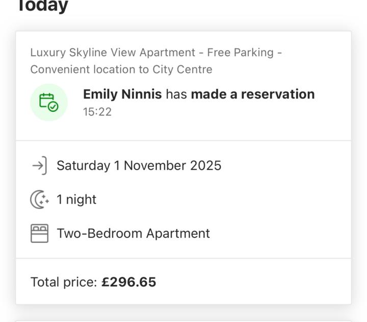 Another booking! 