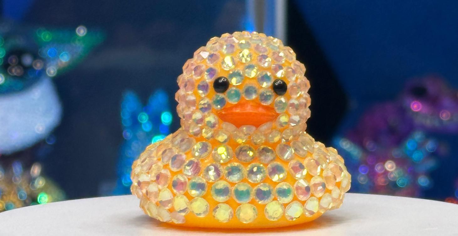 Bling my duck beginner class Rhinestoning