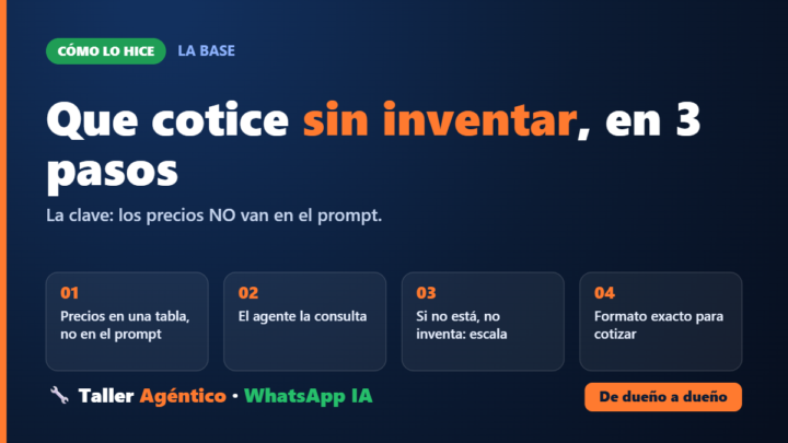 🔧 Cómo hice que mi WhatsApp cotice fierro solo (la base, sin humo)
