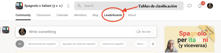 A partir de hoy...¡miren las tablas de clasificación!