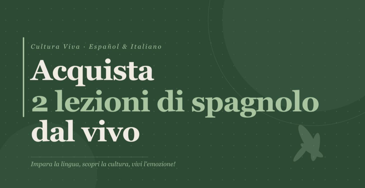 2 lezioni di gruppo dal vivo - SPAGNOLO