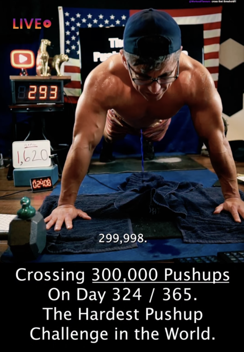 Congrats Rich with crossing 300 000 pushups this year!!!