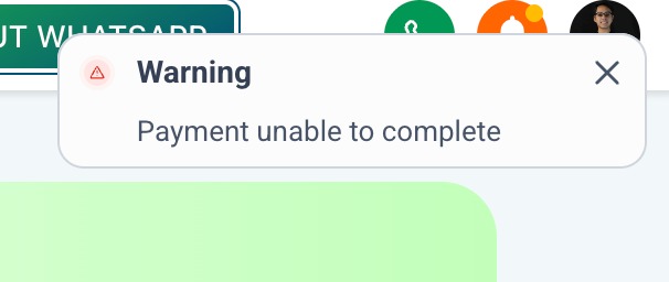 Fallo FunnelUp en contratación de WhatsApp API