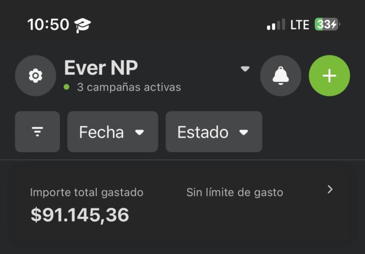 Casi 5,000 Dólares en anuncios.