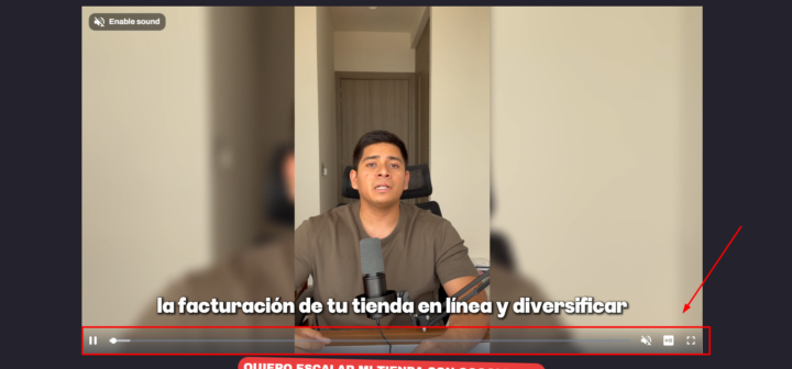 Ocultar el tiempo restante del VSL