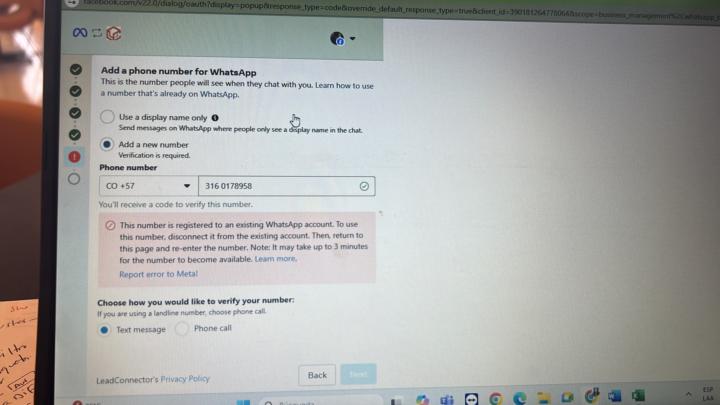 Conectando WhatsApp API key