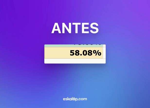 Pasaron de 58% a 98% de asistencia (sacando cosas)