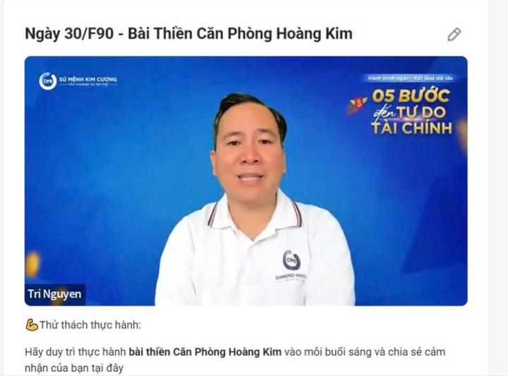 Ngày 30/F90 - Bài Thiền Căn Phòng Hoàng Kim