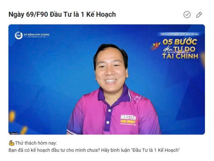 Ngày 69/F90 Đầu Tư là 1 Kế Hoạch
