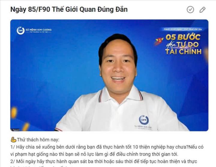 Ngày 85/F90 Thế Giới Quan Đúng Đắn