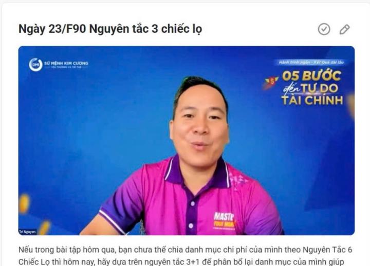Ngày 23/F90 Nguyên tắc 3 chiếc lọ