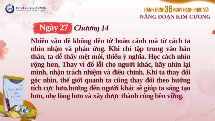 Ngày 27/H36 Thành Công Từ Góc Nhìn Đúng