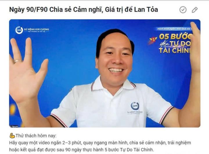 Ngày 90/F90 Chia sẻ Cảm nghĩ, Giá trị để Lan Tỏa