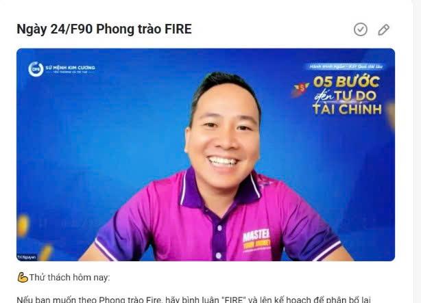 Ngày 24/F90 Phong trào FIRE