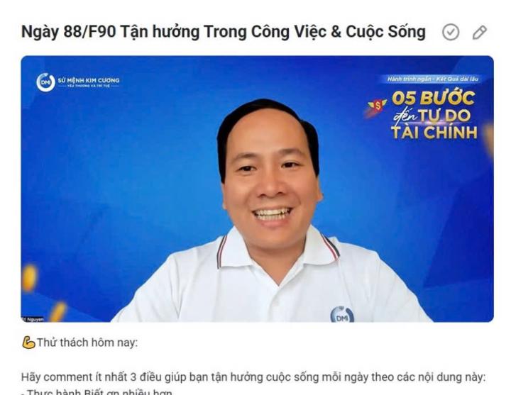 Ngày 88/F90 Tận hưởng Trong Công Việc & Cuộc Sống