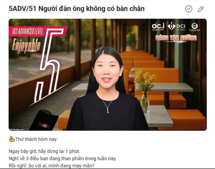 5ADV/51 Người đàn ông không có bàn chân