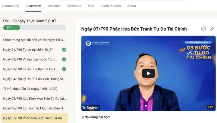 Ngày 07/F90 Phác Họa Bức Tranh Tự Do Tài Chính