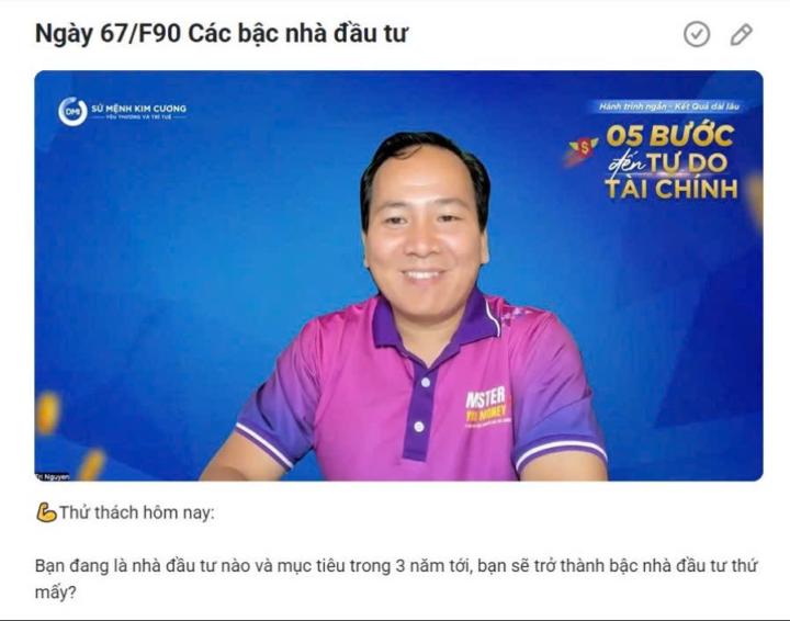 Ngày 67/F90 Các bậc nhà đầu tư
