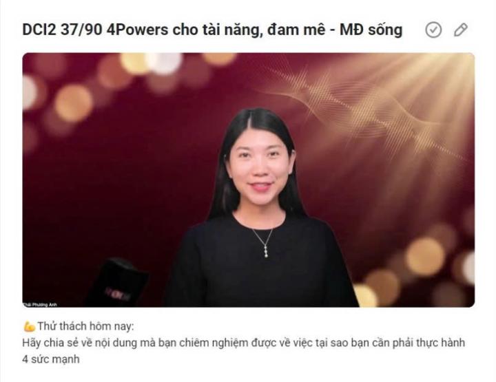 DCI2 37/90 4Powers cho tài năng, đam mê - MĐ sống