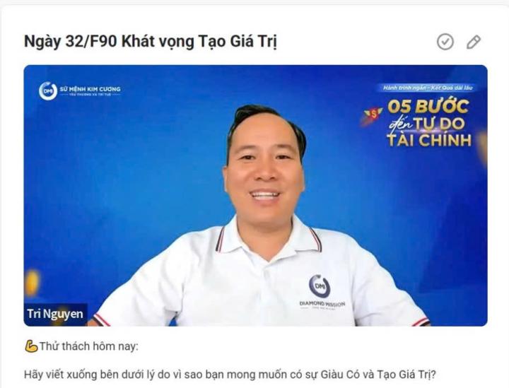 Ngày 32/F90 Khát vọng Tạo Giá Trị