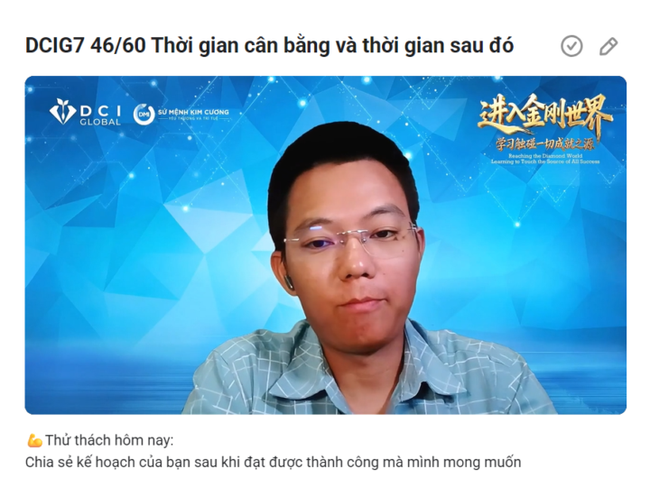 DCIG7 46/60 Thời gian cân bằng và thời gian sau đó