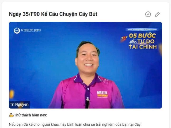 Ngày 35/F90 Kể Câu Chuyện Cây Bút
