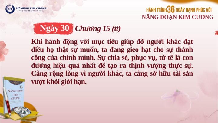 Ngày 30/H36 Suối nguồn Thịnh Vượng